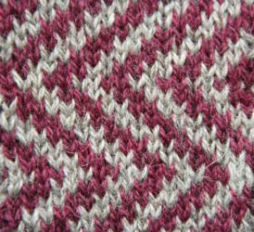 Fair-isle swatch